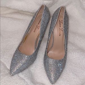 Silver sparkly shoes